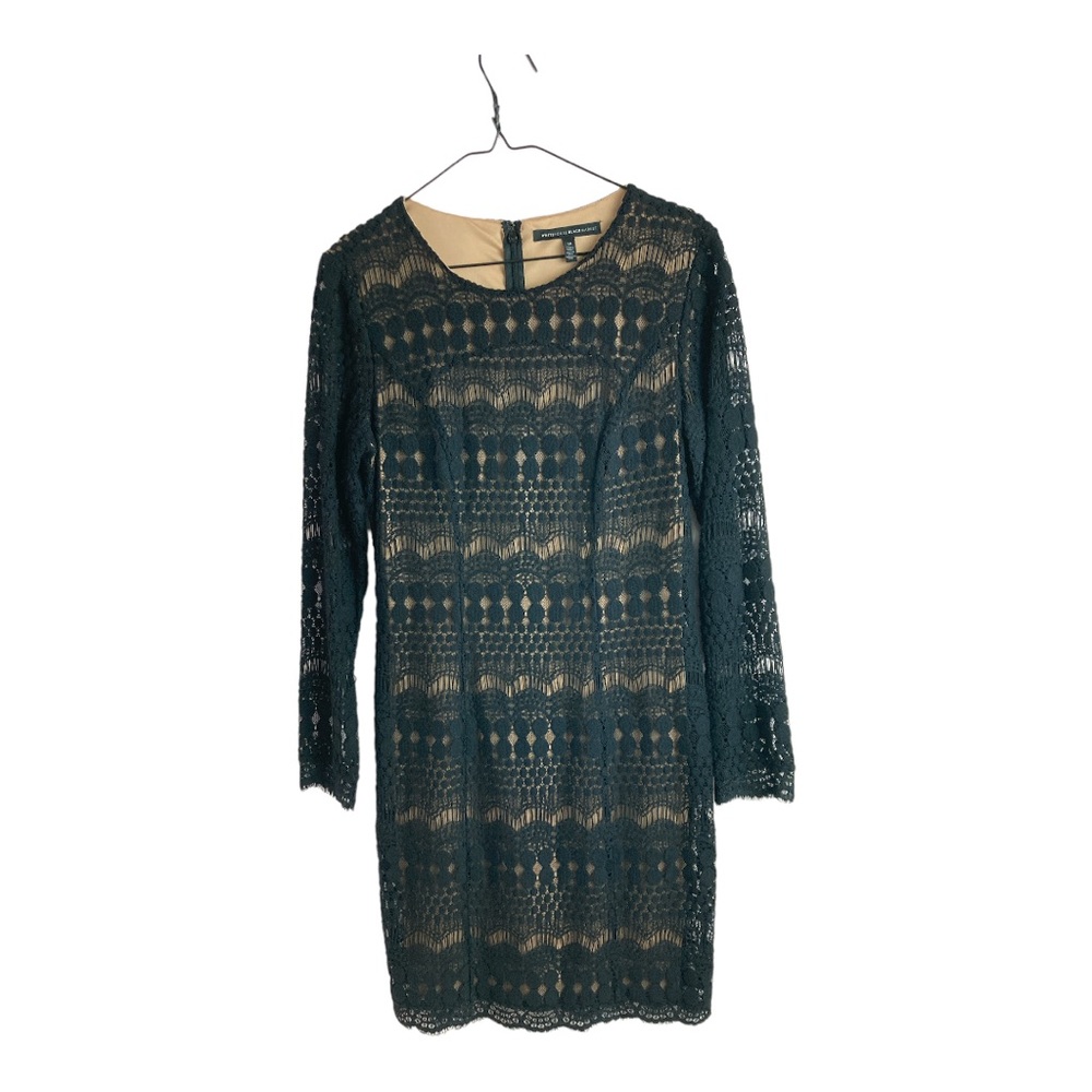 White House Black Market Teal Lace Midi Dress